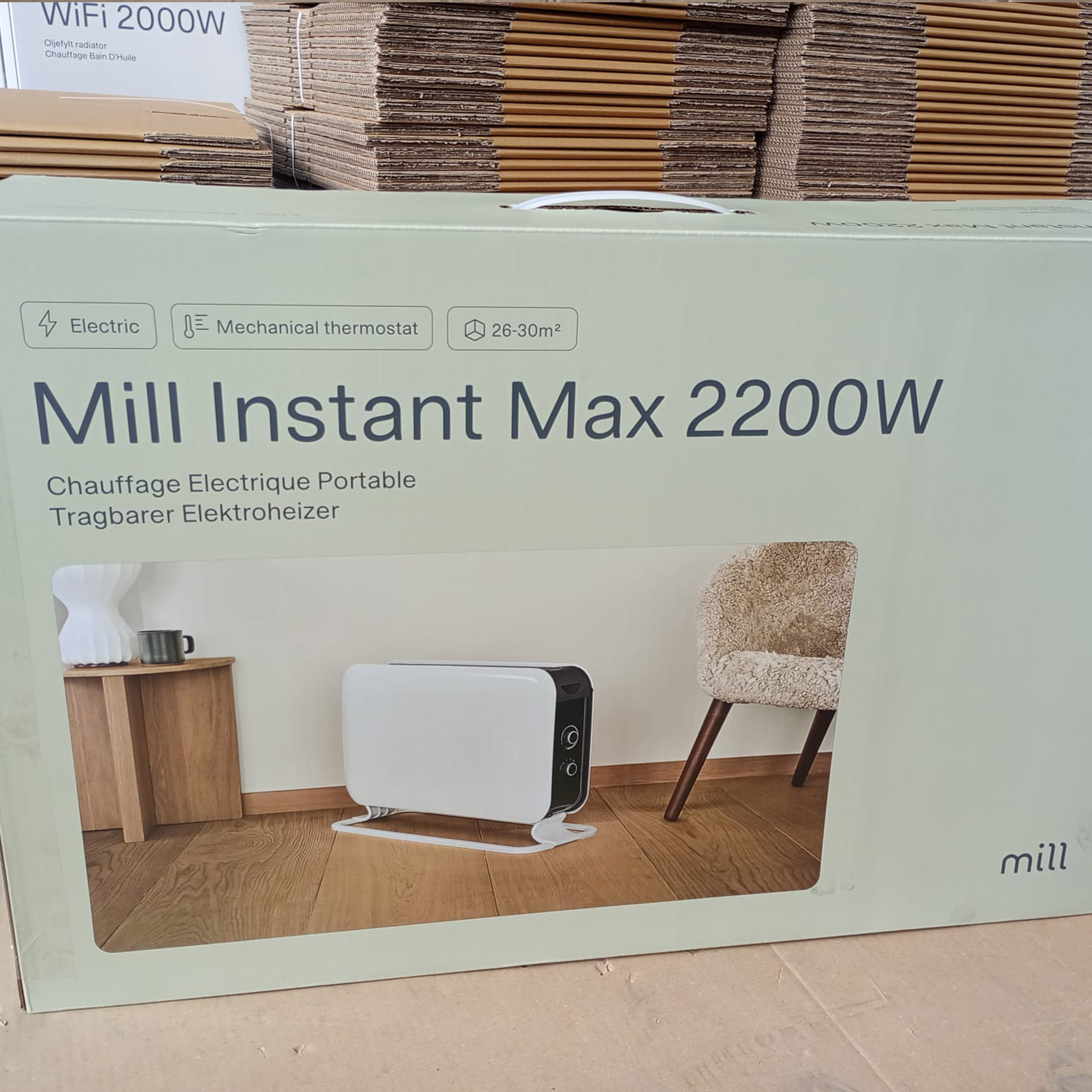 Alternative view of (198)CO2200MECMAX - Termoconvettore Portatile Mill Instant Max Convection 2200W MEC