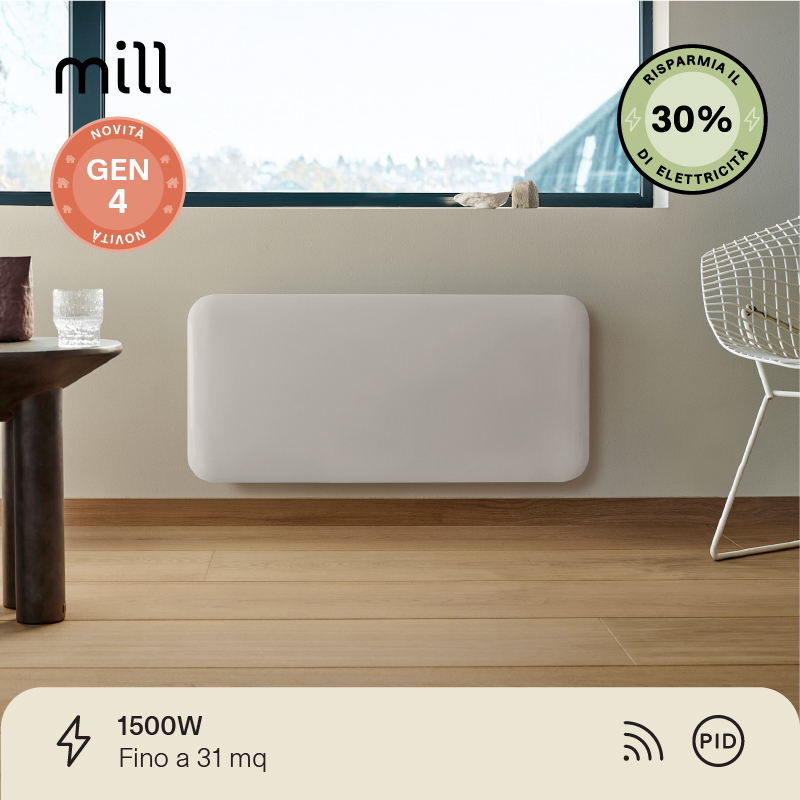 Termoconvettore a Parete Mill Invisible 1500W - GEN 4