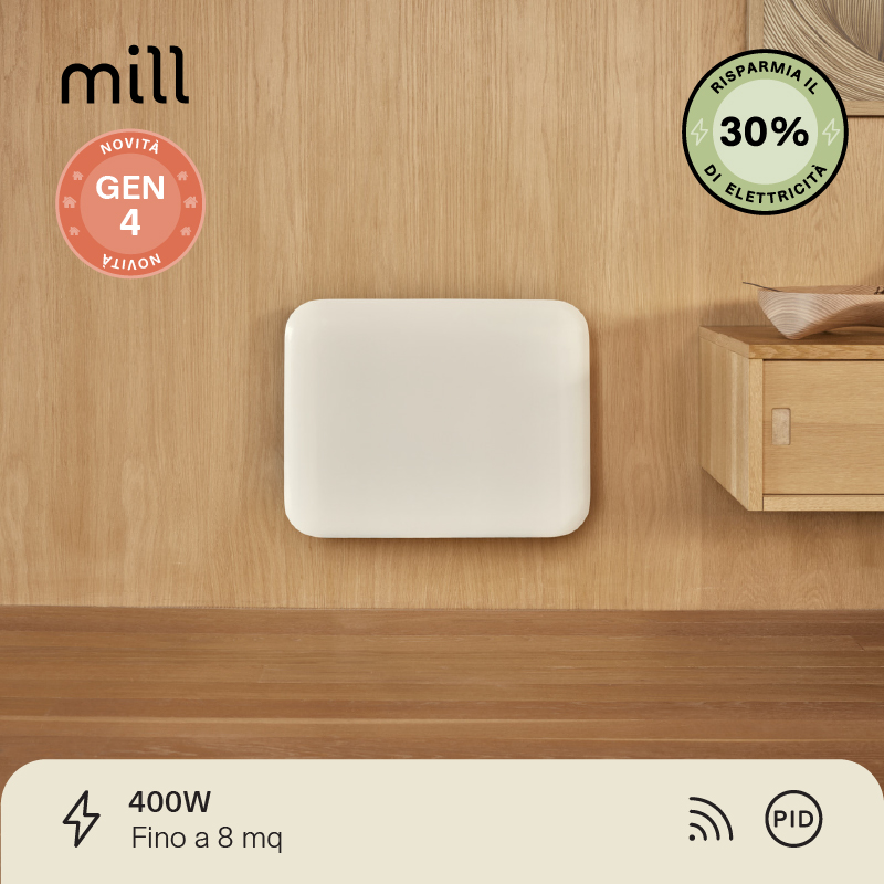 Termoconvettore a Parete Mill Invisible 400W - GEN 4