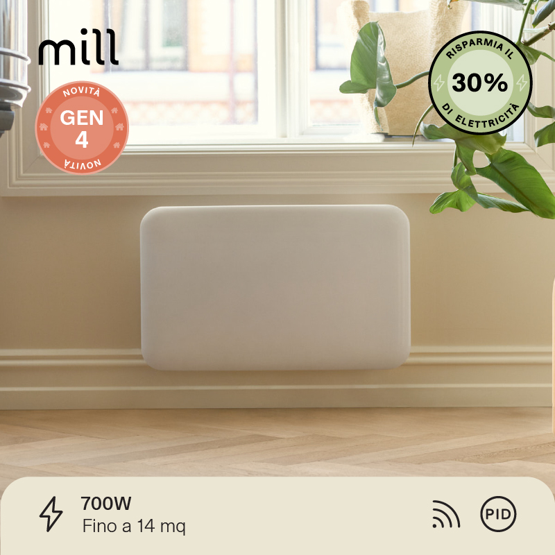 Termoconvettore a Parete Mill Invisible 700W - GEN 4