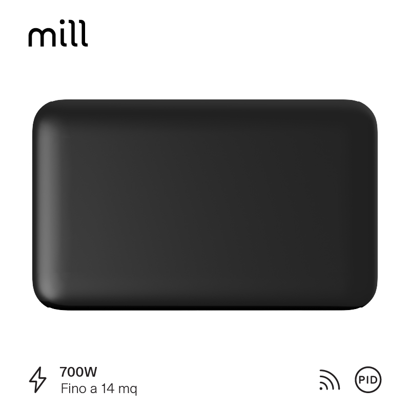 Alternative view of Termoconvettore a Parete Mill Invisible 700W Black - GEN 4